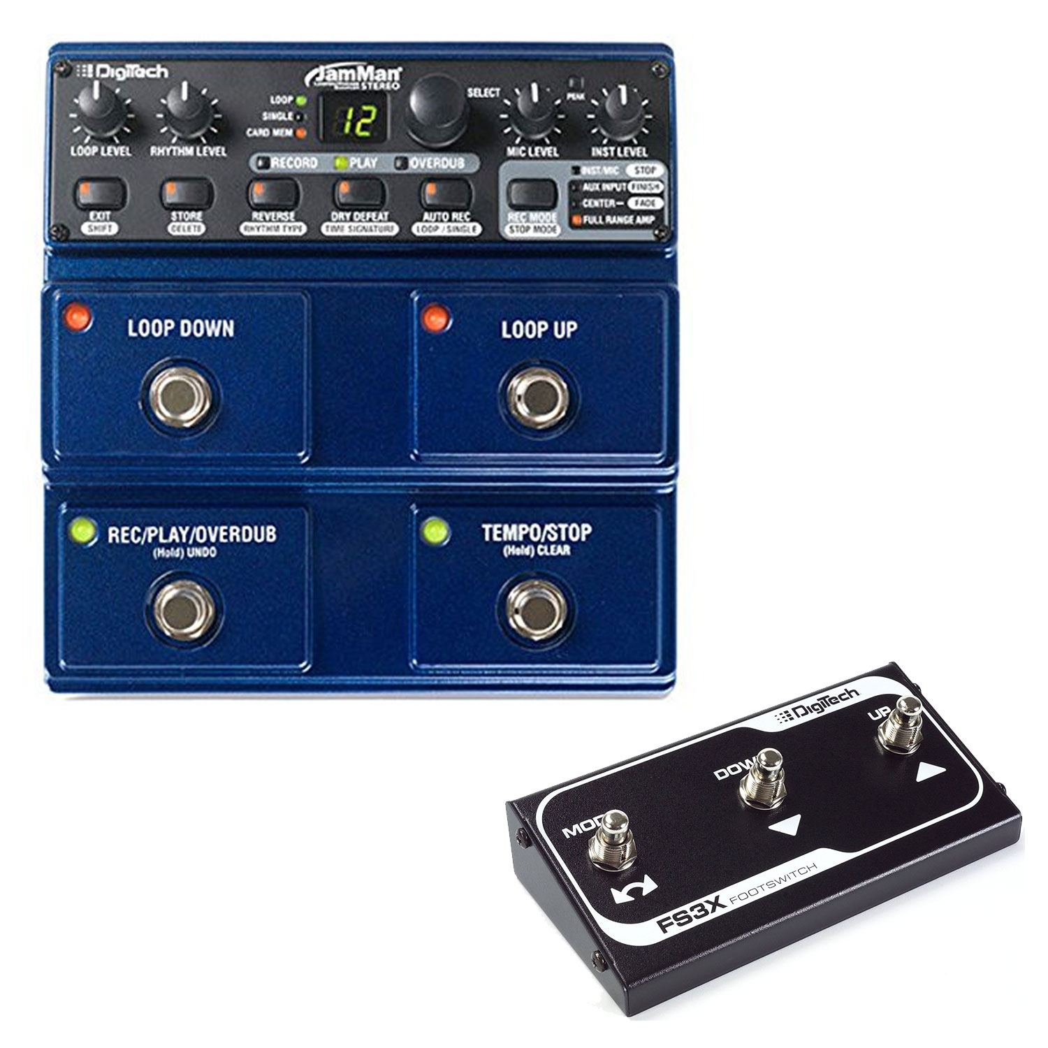 Digitech Jam Man Stereo Looper Delay Pedal with ThreeFunction Foot