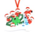 thumbnail image 2 of Resina De Navidad Navidad Familia Diy Bendiciones Escritas A Mano Colgantes De Muñeco De Nieve Regalo Para Amigo O Familia Monstrate HA040823-44, 2 of 6