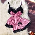 thumbnail image 2 of Womens Button Pajama Sets Women Cami Pajama Set Sleepwear Lace Trim Short Set with Shorts Valentines Pajamas for Women Plus Size Pajama Set S, 2 of 9