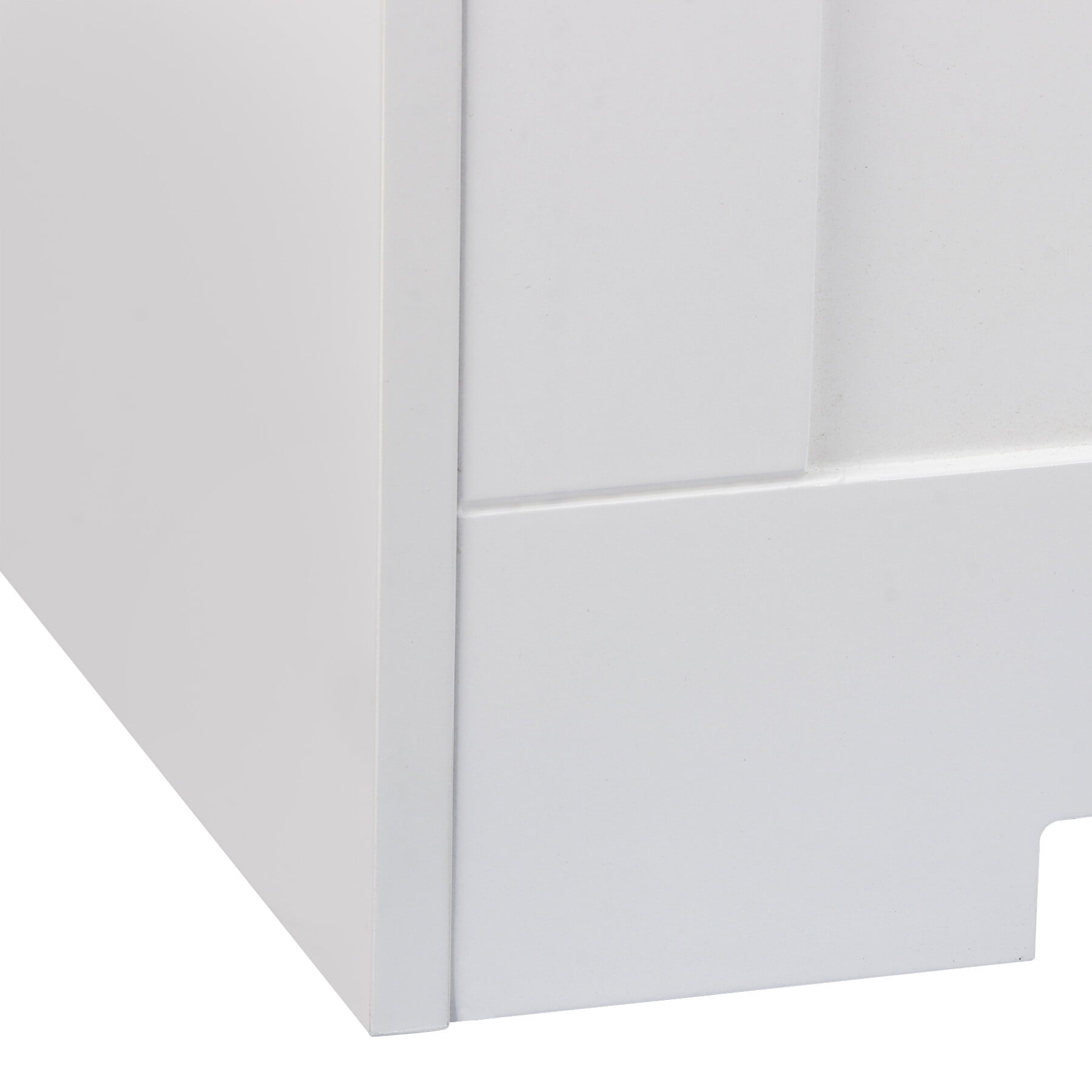 ZENY 30 inch Wood Storage Bench Toy Chest Bench Foot Rest Seat for Bedroom Living Room White