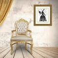 thumbnail image 3 of Fab Funky 12x14 Gold Ornate Wood Framed with Double Matting Museum Art Print Titled - Black Rabbit, 3 of 4