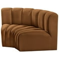 thumbnail image 5 of Meridian Furniture Arc Saddle Velvet Modular Sectional, 5 of 9