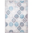 thumbnail image 2 of Designer Home Area Rug Gray Blue Green Contemporary Modern Petals Rug Carpet, 2 of 8