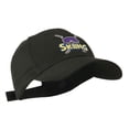 thumbnail image 5 of Skiing Logo with Pole and Goggle Embroidered Cap - Black OSFM, 5 of 5
