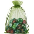 thumbnail image 6 of 100pcs Organza Drawstring Bags Olive Green, 4 x 6 inch Candy Mesh Gift Bags Jewelry Pouches Small Christmas Sachet, 6 of 8