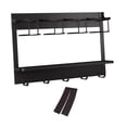 thumbnail image 4 of Organizador de botellas, soporte de pared para almacenamiento de vasos, regalo, gran estante de metal para botellas de agua, soporte de almacenamiento negro 4 tazas, 4 of 8