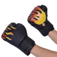 thumbnail image 4 of Guantes de kickboxing, Guantes de atrenamiento de Boxeo ergonómico Guantes de Bolsa de Boxeo Agujeros de Aire para Boxeo Kickboxing Muay Thai, MMA, 4 of 8