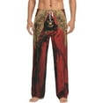 thumbnail image 2 of Picia Vintage Rose Scepter Skull Mens Soft Woven Cotton Elastic Waistband Sleep Pajama Pant Lounge Sleep Pant With Pockets And Drawstring-XX-Large, 2 of 9