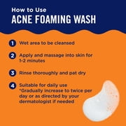 PanOxyl 10% Benzoyl Peroxide Acne Foaming Wash, Clear Acne, 5.5 Oz