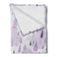 thumbnail image 2 of Autunm Soft Flannel Fleece Throw Blanket, Abstract Double Exposure Umbrella Parasol Motifs on Nostalgic Polka Dots Backdrop, Cozy Plush for Indoor and Outdoor Use, 50" x 70", Lilac Pink, by Ambesonne, 2 of 5