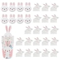 thumbnail image 1 of LEEYNEER 1 Set 36 Pcs Paper Easter Cutlery Lovely  Disposable Tableware (White Pink), 1 of 6