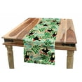 thumbnail image 1 of Tropical Table Runner, Endemic Toucan Bird Pinnate Leaves Berries Colorful Cartoon Animals, Dining Room Kitchen Rectangular Runner, 3 Sizes, by Ambesonne, 1 of 2