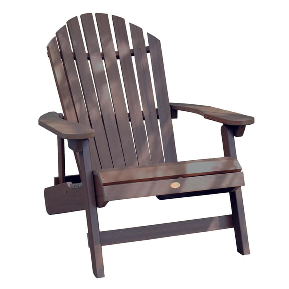 Highwood Furniture King Hamilton Folding & Reclining Adirondack Chair-Finish:Weathered Acorn