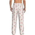 thumbnail image 3 of Xecao Floral Strawberr Men's Straight Lounge Pajama Pants: The Ultimate in Comfortable Sleepwear, 3 of 9
