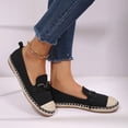 thumbnail image 6 of Rexoro Women Loafers Woven Toe Chain Comfort Flat Slip On Shoes Casual Holiday, 6 of 10
