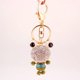 thumbnail image 5 of Llavero de cristal de rana de Rhinestone Colgante de Rana con Regalos de Cumpleaños , Verde Magideal Llavero de cristal de rana, 5 of 7