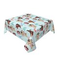 thumbnail image 2 of Wukai Cute Pug Dogs Waterproof Tablecloth for Kitchen Dining, Fits Square Tables for 2-4 Seats -60"x60", 2 of 7