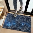 thumbnail image 2 of Math Equations Geometry Symbols Blue Pattern Door Rugs,Washable Non Slip Door Mats Indoor,Decorative Door Mats,Entry Mat Indoor for Entrance,Bedroom,Kitchen,Bathroom,20"x32", 2 of 6