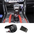 thumbnail image 2 of 2Pcs Abs Carbon Fiber Interior Front Door Speaker Window a Pillar Cover & 1Pcs Gear Shift Head Cover Trim, 2 of 7