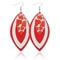 thumbnail image 1 of Qarigey Pendientes Brillo Multicapas Cuero Forma de hoja Oreja grande Cuelga Día de San Valentín Elementos de aro Adornos para pendientes Niñas Ropa, zapatos y accesorios Miscelánea tipo 9 Qarigey AP010057-09, 1 of 5