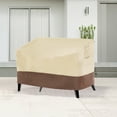 thumbnail image 1 of ACEGOSES 2-Seat or 3-Seat Sofa 600D Oxford Fabric Patio Sofa Cover, Click-Close Straps on the Bottom of Cover, Khaki, 1 of 8