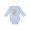 AE-Light Blue, variant on Look Who's One Monkey Birthday Boys or Girls Long Sleeve Baby Bodysuit