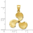 thumbnail image 3 of Real 14kt Yellow Gold Propeller Pendant; for Adults and Teens; for Women and Men, 3 of 3