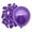 Purple, variant on Mightlink 50Pcs 5 Inches Metallic Balloon Shiny Multi-colors Thicker Leakproof Anti-burst Scene Layout Tear-resistant Wedding Party Decor Latex Balloon for Indoor