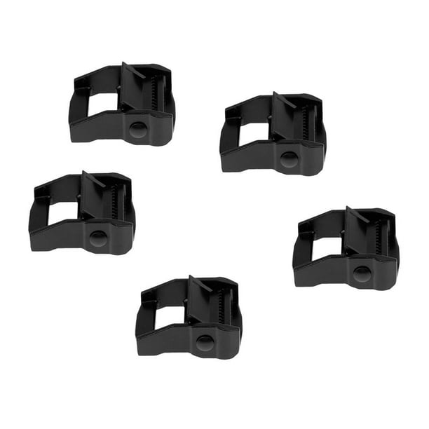 Hebilla de Levas para Correa de Equipaje y Deportes Acuáticos de 38 mm - Resistente y Duradera Negro