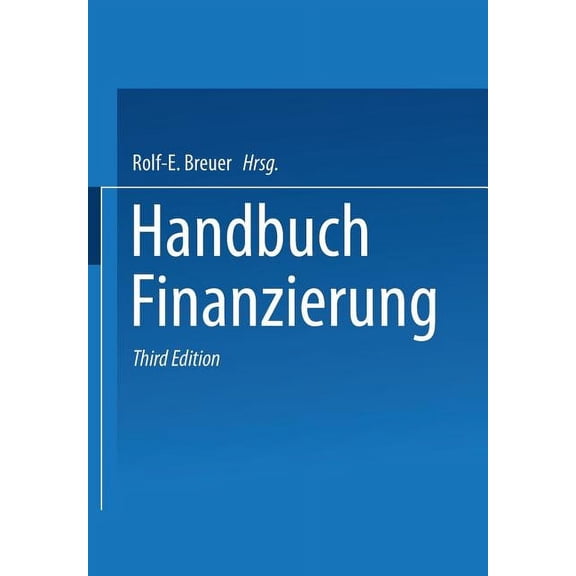 Handbuch Finanzierung, (Paperback)