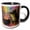 Black/White, variant on 3drose, the Magical Frog, 11oz Two-tone Blue Mug