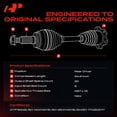 thumbnail image 3 of A-Premium CV Axle Shaft Assembly Compatible with BMW E84 X1 2010 2011 2012 2013 2014 2015, Rear Left Driver Side, 3 of 10