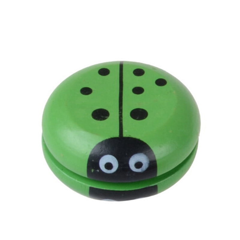 Yoyo Classic Toys Insect Bug Ladybug YoYo Ball Kids Creative Wooden Gift ToRO*ss 