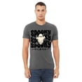thumbnail image 2 of Spooky Vibes Cute Ghost Halloween Costume Unisex Men's T-shirt, 3XL, Charcoal, 2 of 6