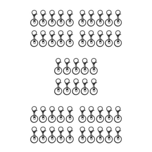 Toystoory 10pcs / set Llaveros Langosta - Llaveros seguros y elegantes para todos los días El precio es bajo Metal Swimming black Type2 NO2