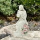 thumbnail image 1 of Figura de Virgen María con un bebé, luz exterior, decoración de jardín de hadas, lámpara, estatua religiosa para sala de estar, dormitorio y hogar. Sin pintar, 1 of 8