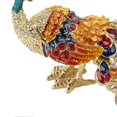 thumbnail image 1 of Peacock Trinket Boxes Hand Painted Finish Rhinestones Exquisite Hinged Trinket Boxes Jewelry Box for Living Room Bathroom, 1 of 3