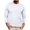 #White, variant on DPTALR Men's Shirt Slim Long Sleeve Round Neck Casual Shirt T-shirt Blouse,White,XL