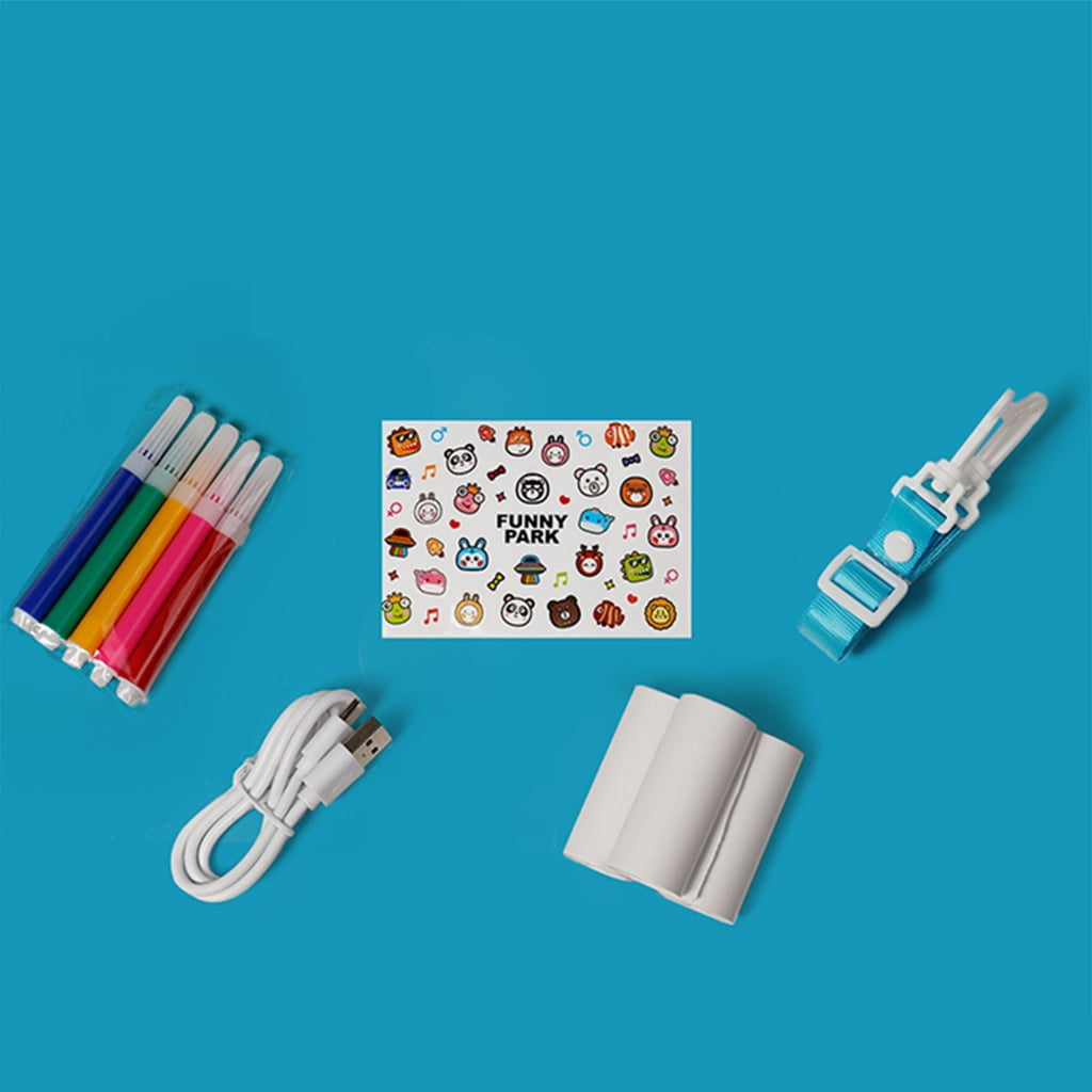 Dinosaur Shaped Kids Camera Instantly Photo Printer 1080P Video Recorder 2.4inDisplay 400mAh Battery Playful Learning Tool