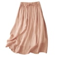 thumbnail image 3 of Sentmoon Womens Long Skirts Elastic Waist Tennis Skirts Delightful Solid Color Regular Fit Tennis Skirts for Women for Working Out and Gym M-2XL, 3 of 7