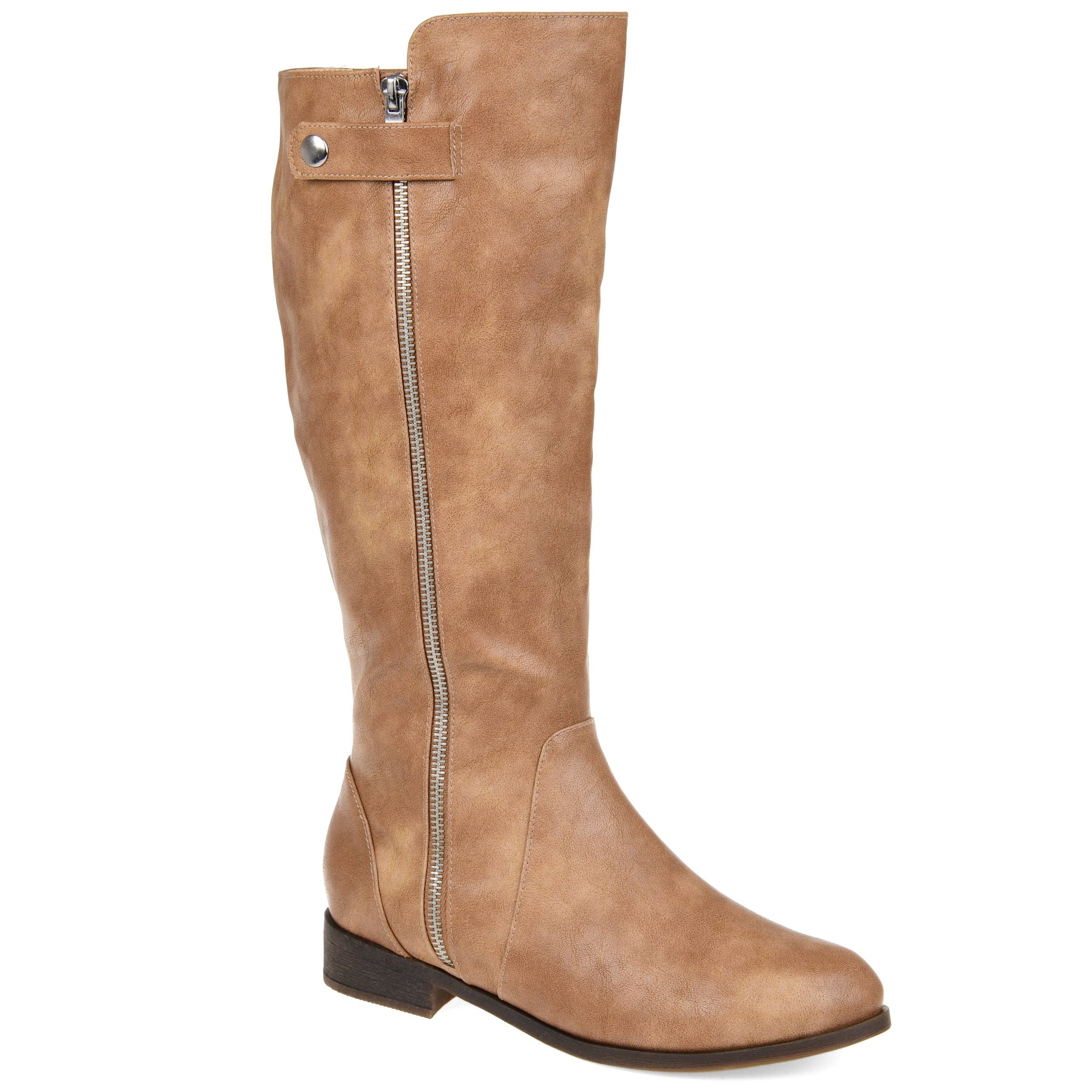 wide calf zip up boots