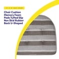 thumbnail image 3 of Cojín para silla Sweet Home Collection, espuma viscoelástica en forma de U, 3 of 6