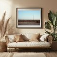 thumbnail image 3 of Rockaway Boardwalk - Queens New York Photography Minimalist Coastal Beach Landscape Desert Pastel Vintage Black Framed Wall Art Print 5 x 7 inches, 3 of 4
