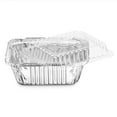 thumbnail image 2 of 4set Disposable Takeaway Pan with Transparent Lid, Rectangular Aluminum Foil Tray, Tightly Sealed, 410ml Capacity, 2 of 6