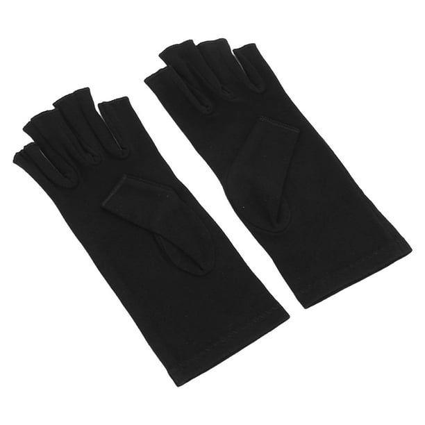 Guantes de Alivio de Artritis, Guantes de Compresión Reumatoide de Poliéster Calientes Suaves Sin Dedo Para Ciclismo