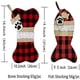 thumbnail image 2 of Medias navideñas para mascotas, juego de 4 medias a cuadros de arpillera para gatos, perros, calcetines colgantes navideños para decoración navideña de árbol de chimenea, 2 of 5