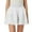 White, variant on Fgnfyis Women's Flowy A-Line Skirt High Waisted Peplum Mini Style Pleated Cute Skirt for a Feminine Black XXL