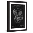 thumbnail image 2 of "Engine 1914 Black Paper" Framed Painting Print, 2 of 4