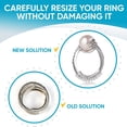 thumbnail image 3 of Ajustador de tamaño de anillo para anillos sueltos, paquete de 4, medidor de joyería, mandril para hacer protectores de joyería Adepaton 221703, 3 of 9