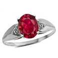 thumbnail image 2 of Star K � Oval 9x7 Created Ruby trillion miracle setting wide band Ring, 2 of 9